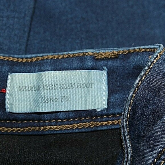 Guess Sz 24 x 32 Blue Denim Visha Fit Skinny Bootcut Cotton Blend Jeans - Picture 6 of 7